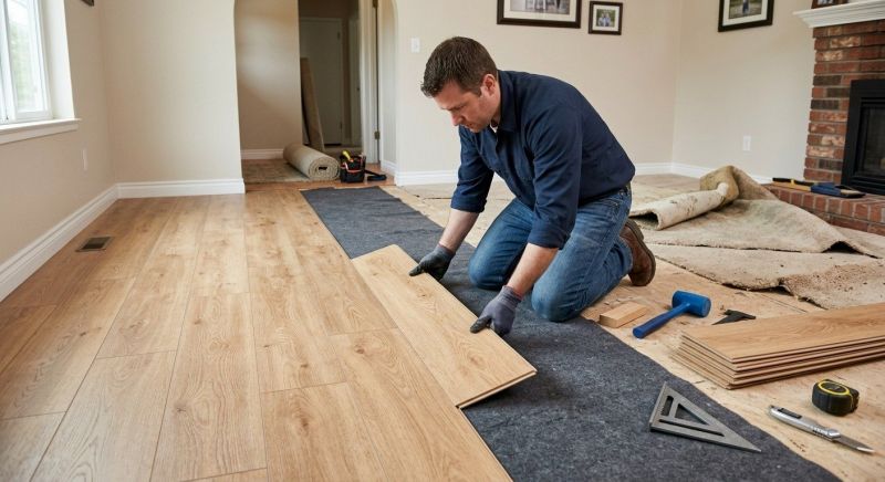 Laminate Floor Remodeling in Bowie, MD