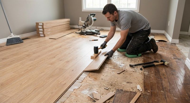 Laminate Floor Replacement in Ashton, MD