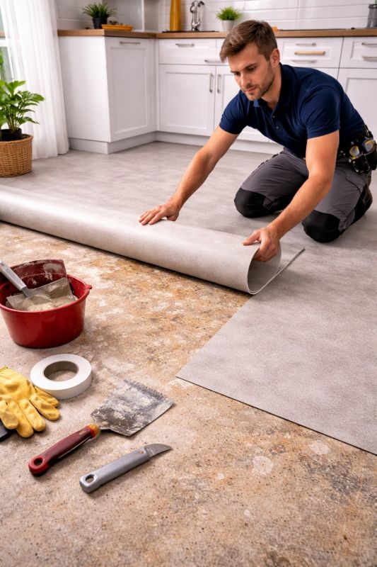 Linoleum Floor Installation in Clinton, MD