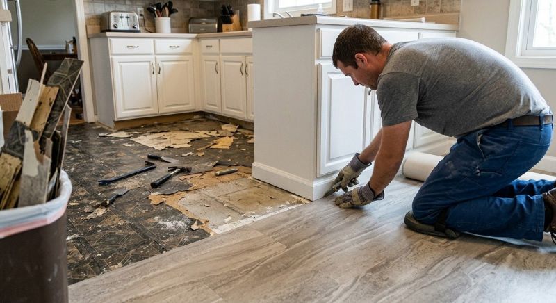 Linoleum Floor Installation in Ellicott City, MD
