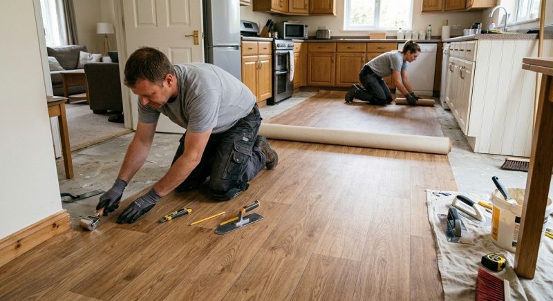 Linoleum Flooring Replacement in Bowie, MD