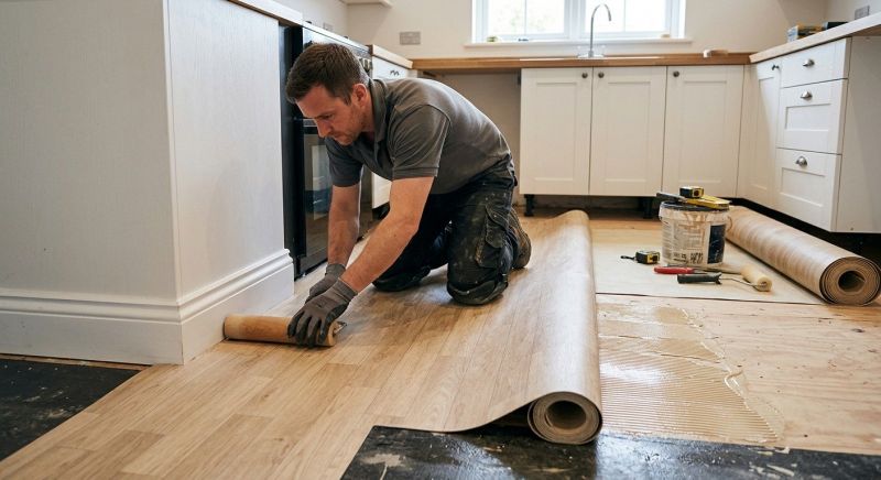 Sheet Linoleum Installation in Bethesda, MD