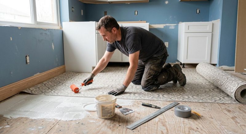 Sheet Linoleum Installation in Chester, MD